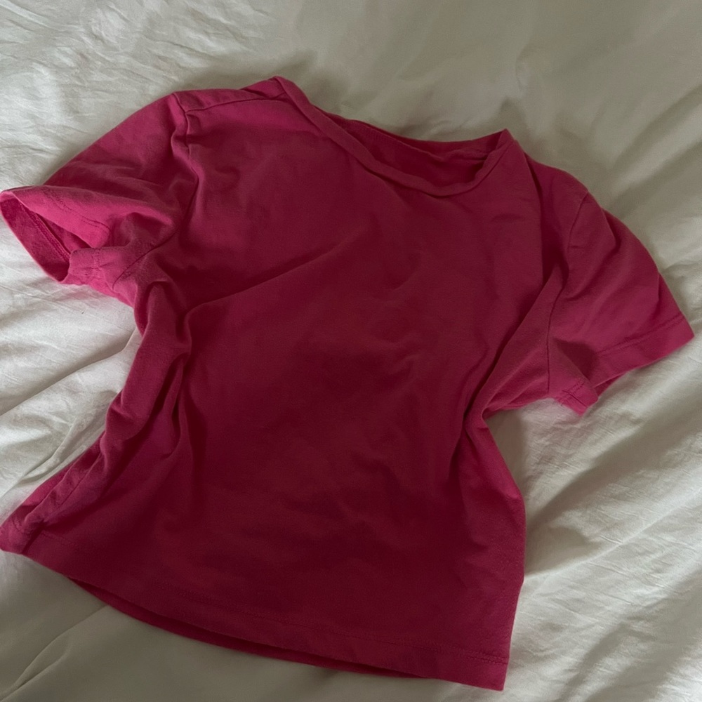 pink baby tee
